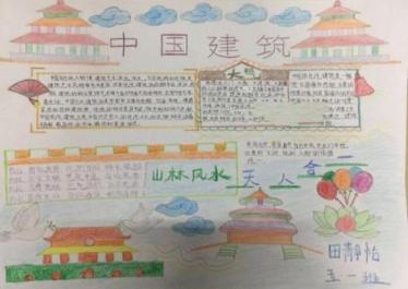 中国传统建筑手抄报图片大全 中国传统建筑手抄报图片大全