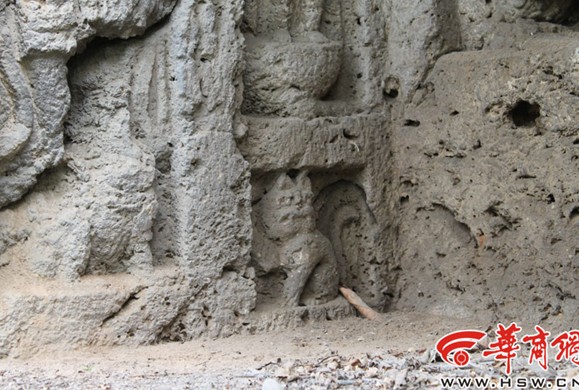 现北魏窟龛群1600年前招财猫走红 网友：萌!