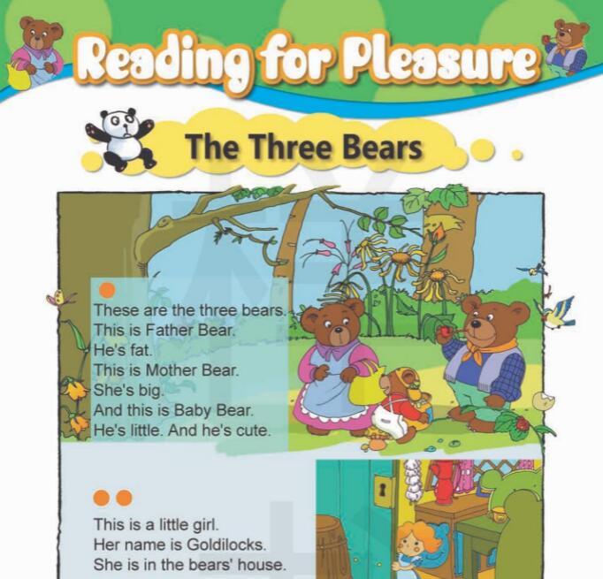 一年级英语下册Reading for Pleasure电子教材素材pdf资源下载