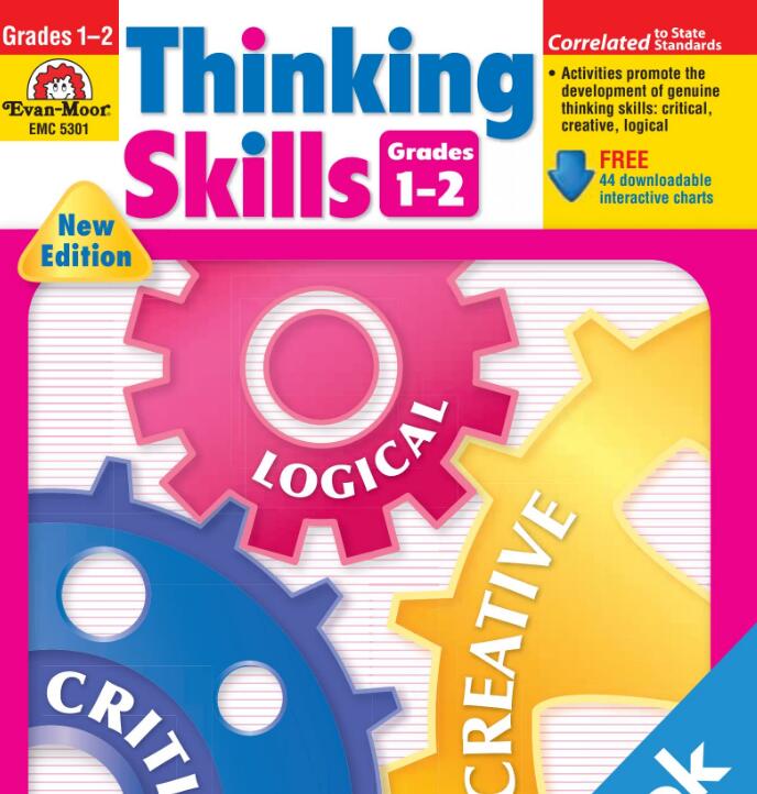 美国教材Evan Moor Thinking Skills练习册1-2册pdf资源下载