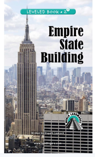 raz Z1级阅读Empire State Building绘本PDF+音频资源免费下载