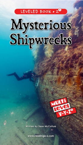 raz Z1级阅读Mysterious Shipwrecks绘本PDF+音频资源免费下载
