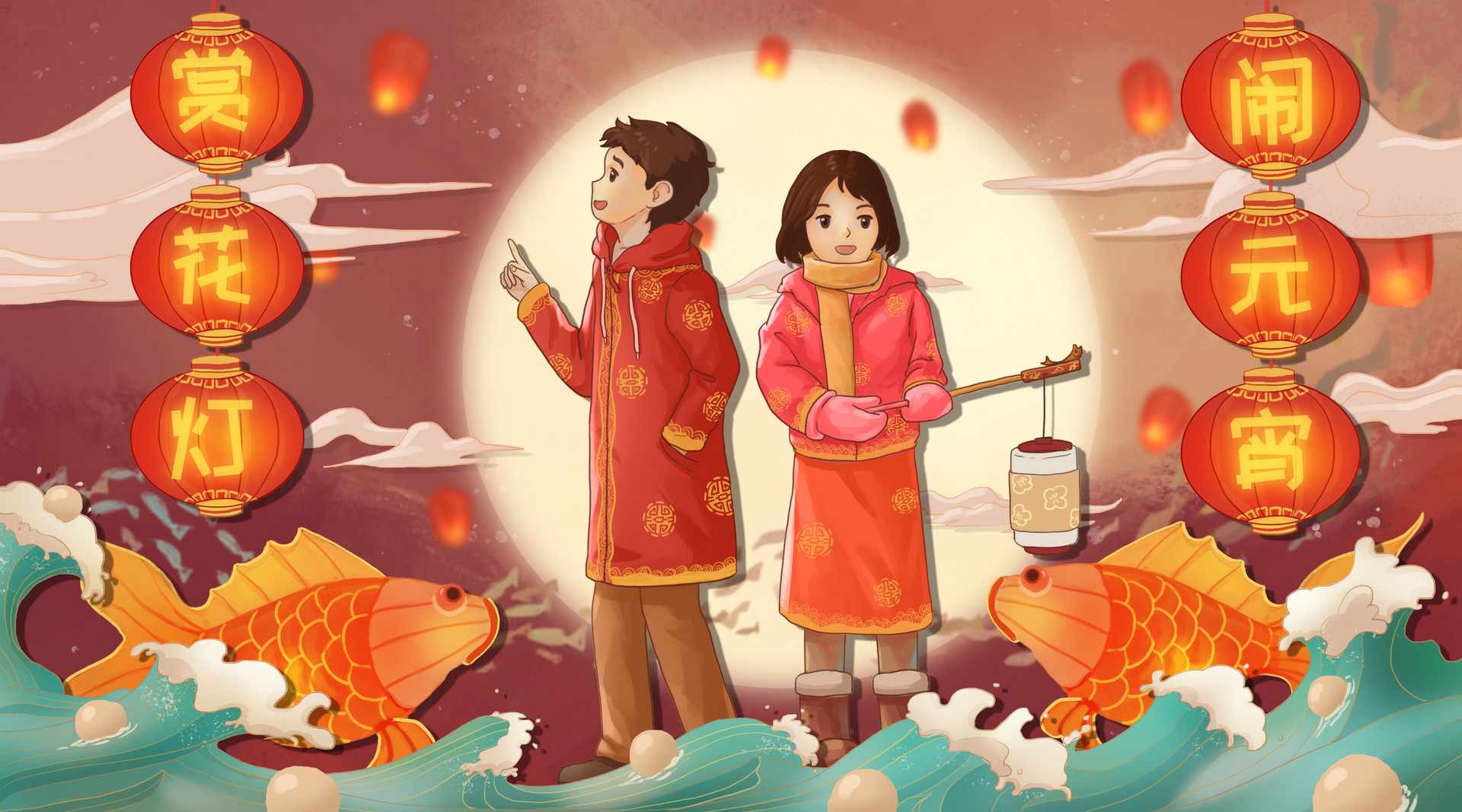 赏花灯作文600字