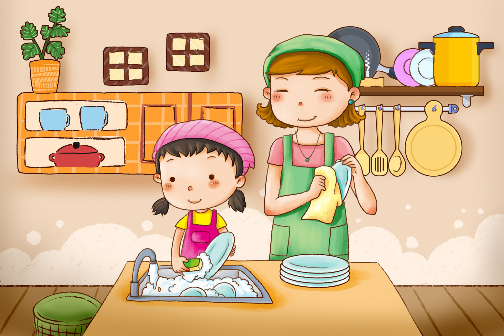 我帮妈妈做家务作文300字