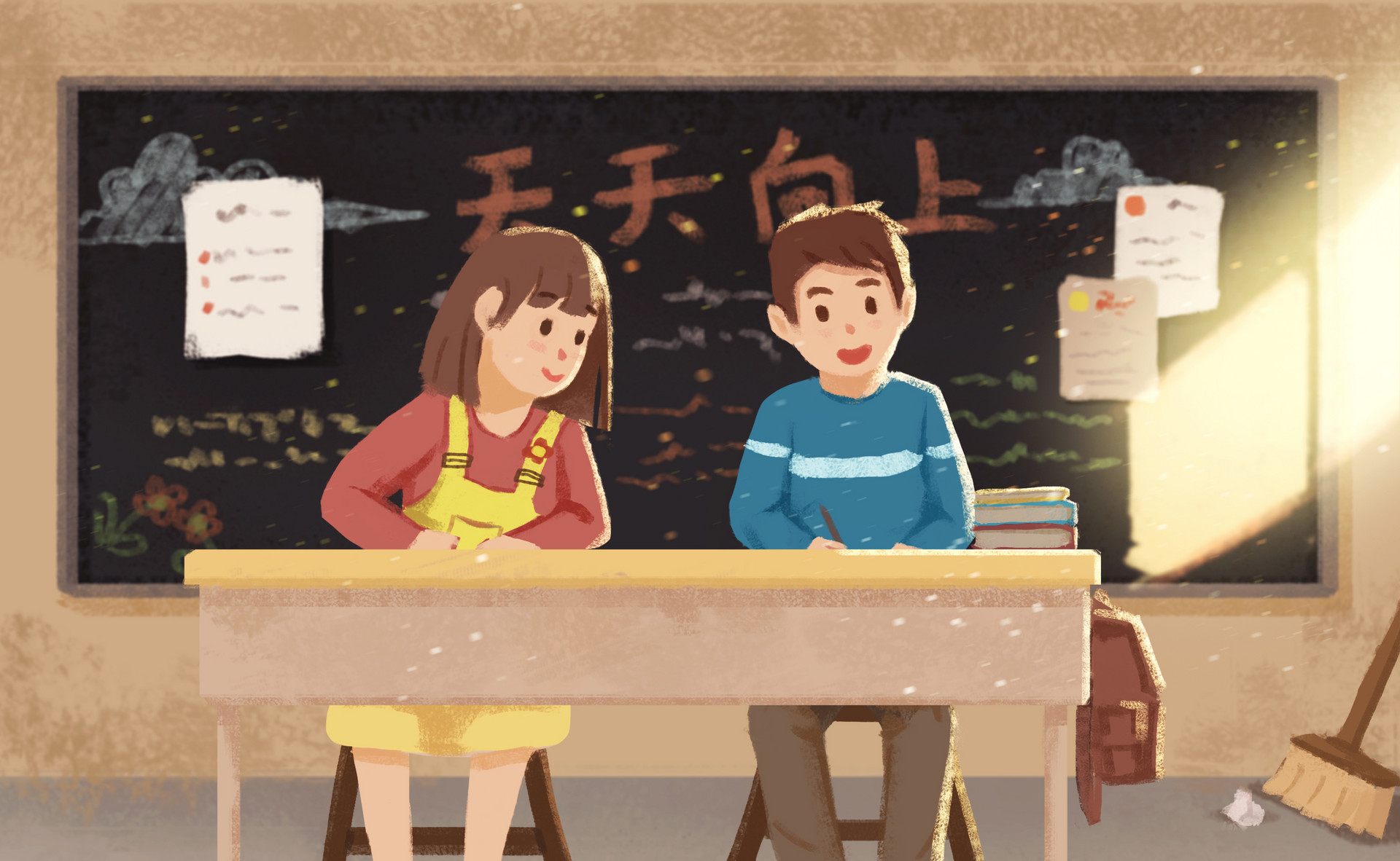 五年级我的同桌作文400字左右