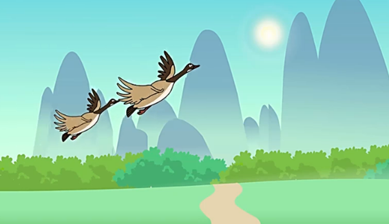 李白《早发白帝城》