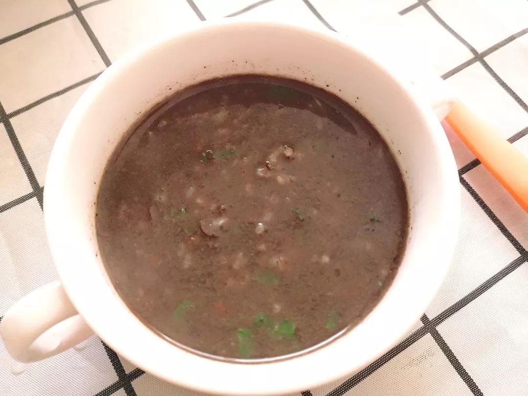 杂蔬鸡血粥的做法