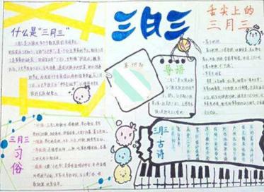 关于三月三的手抄报1