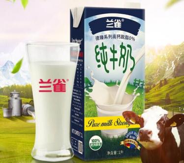 兰雀脱脂纯牛奶2岁宝宝能不能喝