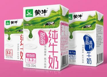 蒙牛脱脂牛奶生产日期在哪看