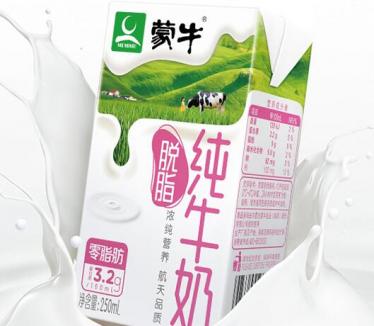 蒙牛脱脂牛奶生产日期在哪看