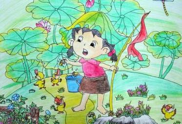 暑假生活儿童画图片大全1