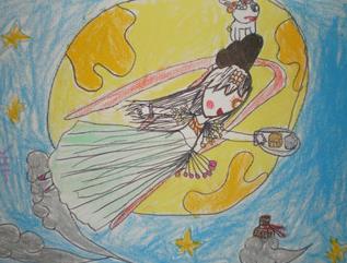 中秋节儿童画作品图片大全6